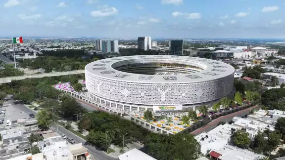 El Estadio Sostenible de Yucatán está ubicado en la colonia Cordemex, al norte de la ciudad de Mérida