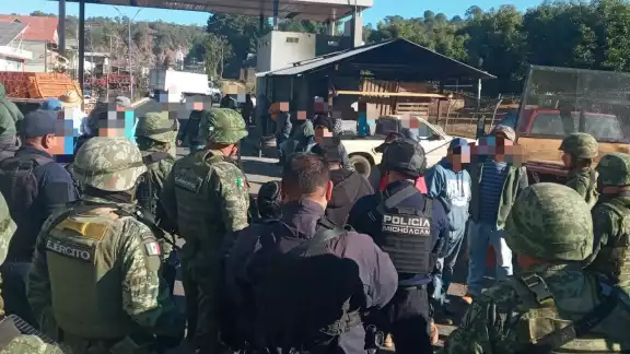 El pasado 10 de marzo se vivieron minutos de tensión en la localidad por los ataques entre grupos criminales. Foto: SSP-Michoacán El pasado 10 de marzo se vivieron minutos de tensión en la localidad por los ataques entre grupos criminales. Foto: SSP-Michoacán