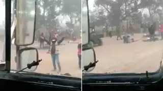 La mañana de este miércoles ocurrió un accidente en la zona de construcción del Aeropuerto Internacional Felipe Ángeles (AIFA) en Santa Lucía, Estado de México