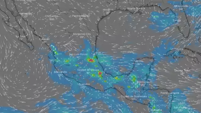 De acuerdo con el Servicio Meteorológico Nacional, dos zona de baja presión generarán lluvias fuertes
