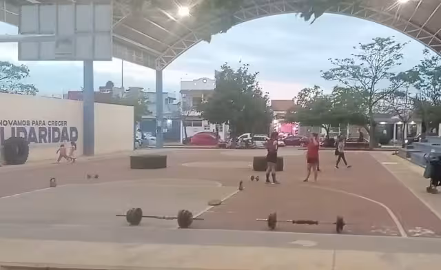 Acusan al entrenador de usar el parque como gimnasio privado