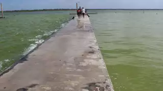 Mientras el agua no circule, en el fondo de la laguna seguirá habiendo el lodo que le da el color verde