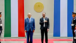 AMLO y Nayib Bukele se reunieron esta tarde en El Salvador