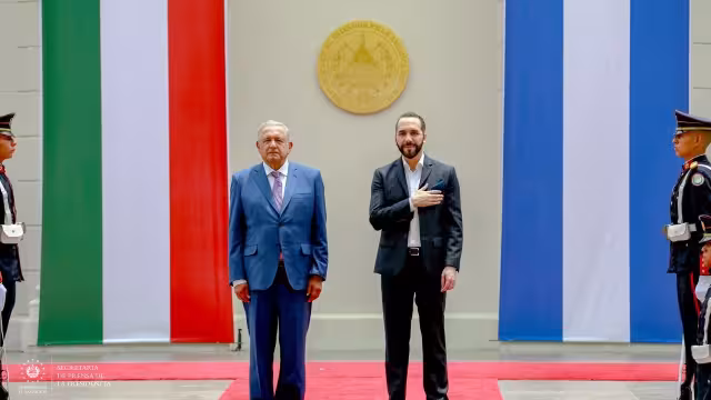 AMLO y Nayib Bukele se reunieron esta tarde en El Salvador