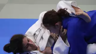 La quintanarroense participo en la categoría 18-20 años, división 78 kilogramos