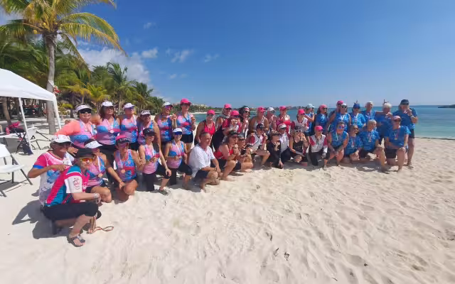 Se contó con la presencia del doctor Donald Mackenzie, pionero en la investigación de este deporte, el equipo logró un tiempo de 1:08.361, en 200 metros