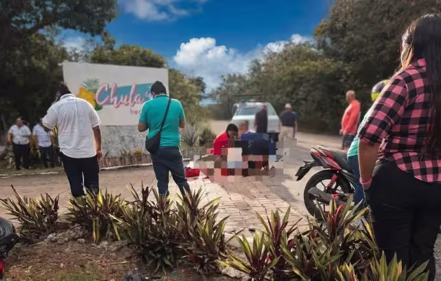 El motociclista fue estabilizado y trasladado de emergencia a un hospital.