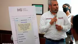 El morenista compartió capturas de pantalla de los mensajes que presuntamente le ha enviado el gobernador del Estado