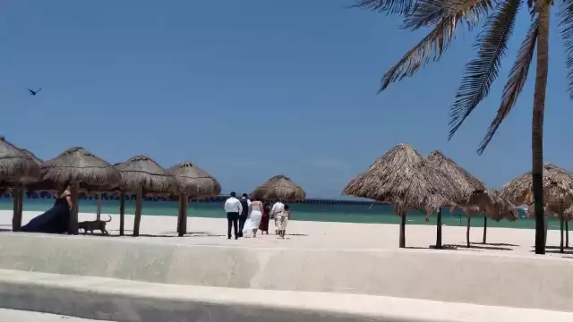 Los arenales del Malecón de Progreso se encuentra cerrado a fin de evitar la propagación del COVID-19