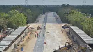 El Tramo 4 del Tren Maya lleva alrededor de la mitad de las obras