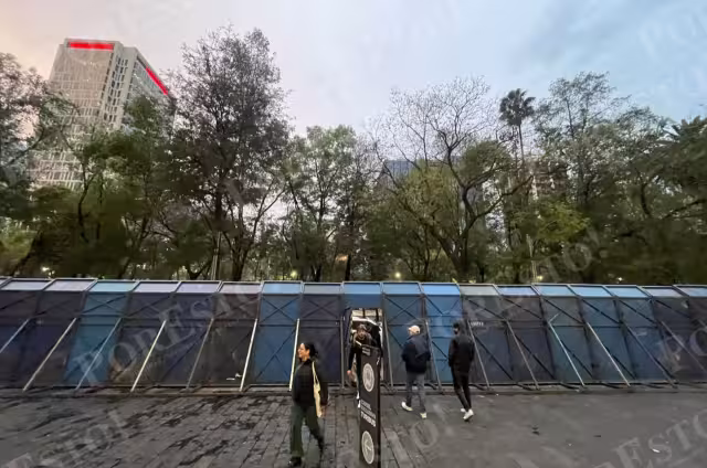 Las principales avenidas del primer cuadro de la ciudad fueron "blindadas".