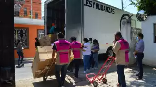 No hubo presencia policial en la entrega de este material