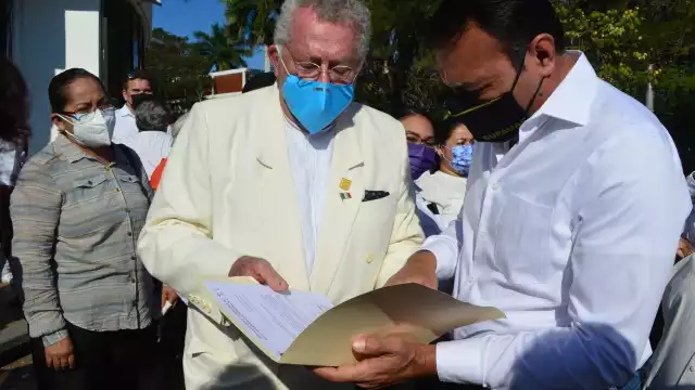 Joaquín Bernzunza asistió al evento de mensaje del nuevo rector realizada en la Máxima Casa de Estudios