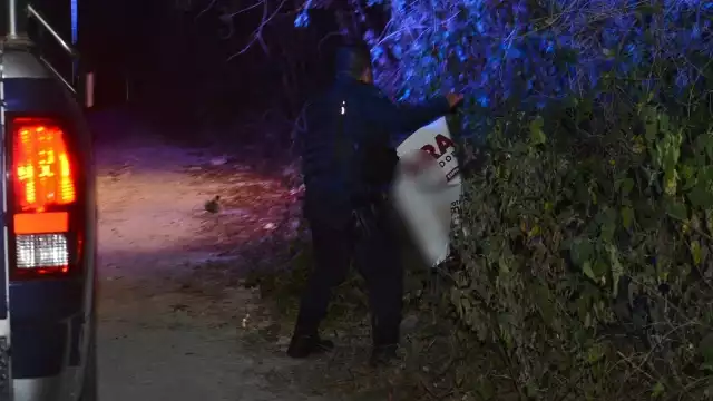 La manta fue retirada por policías de Cozumel