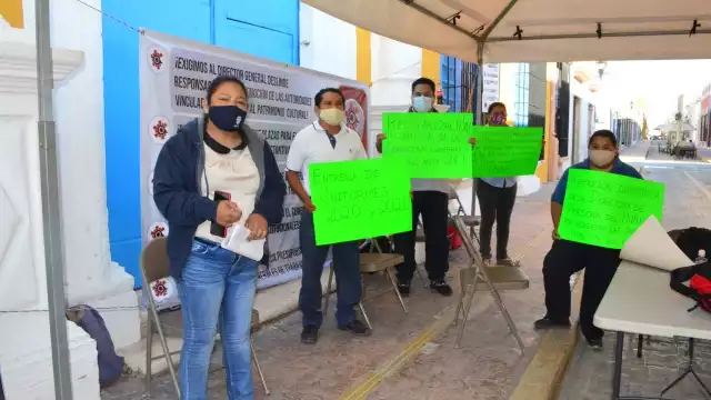 La Secretaria General de la sección Campeche, Jovita Domínguez Ramón precisó que son 25 puntos que le solicitan  a la Dirección Nacional del INAH