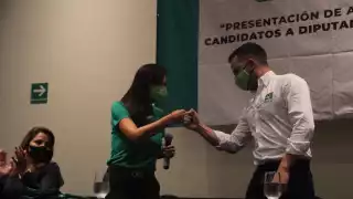 Juan Carrillo y Laura Fernández son presentados como aspirantes a diputados federales