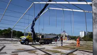 La Feria de Carmen 2022 estará dividida en tres naves comerciales. Foto: Gerardo Can Dzib