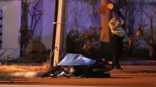 El motociclista perdió la vida