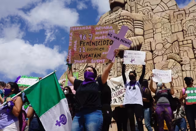 La marcha fue convocada por el Observatorio Ciudadano Nacional de Femicidios 