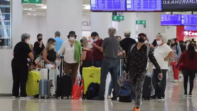 El aeropuerto de Cancún presentó una afluencia promedio