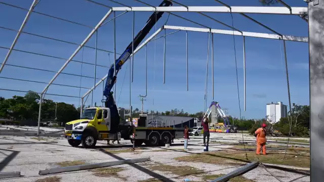 La Feria de Carmen 2022 estará dividida en tres naves comerciales. Foto: Gerardo Can Dzib