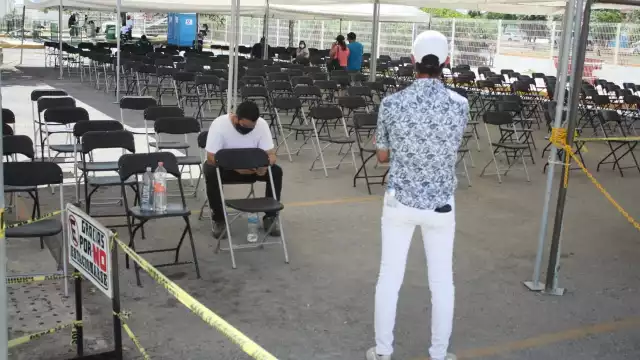 Así lució el módulo del Hospital General de Cancún este viernes