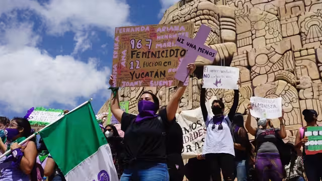 La marcha fue convocada por el Observatorio Ciudadano Nacional de Femicidios 