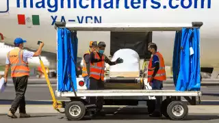 El féretro con los restos de Victoria ya están en El Salvador