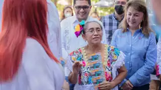 Doña Ramona es presidenta de una sociedad cooperativa acuícola rural de Campeche