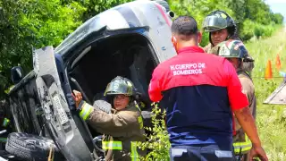 Al lugar llegaron los elementos de Protección Civil, Bomberos, Guardia Nacional