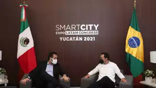 Durante su reunión con Mauricio Vila, el Gobernador de Río de Janeiro descubrió grandes similitudes de México con su país