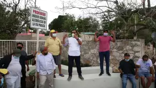 A penas en octubre los ejidatarios se retiraron del lugar bajo la promesa de un pago por sus tierras