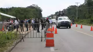 La Guardia Nacional asegura el lugar