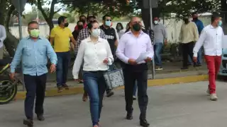 Rosalinda Saldevilla Ollervides es quien encabeza la planilla celeste para la elección en la Sección 42 del Sindicato de Pemez