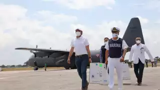 Arribó a Yucatán un nuevo lote con 8,190 vacunas contra el COVID-19