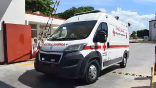 El joven fue trasladado a la Cruz Roja en Progreso