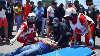 El turista no se dieron cuenta del accidente hasta que avanzaron unos metros