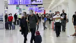 El Aeropuerto Internacional de Cancún lucía lleno