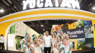 El gobernador Mauricio Vila Dosal cortó el listón del pabellón de Yucatán en el Tianguis Turístico