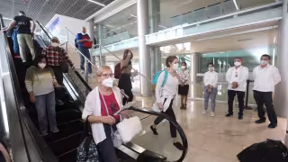 Ayer martes llegó a la ciudad el primer viaje a las 13:20 horas