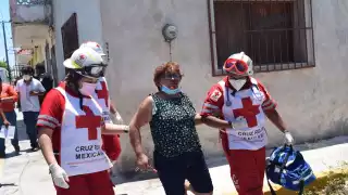 Una mujer mayor terminó con heridas sangrantes