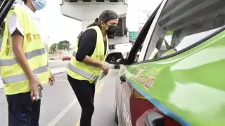 no hubo sanciones, pero sí se efectuaron alrededor de una decena de exhortos a conductores para que eviten llevar más pasaje del 70 por ciento permitido