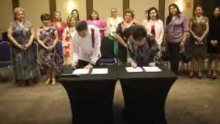 La Asociación Mexicana de Mujeres Empresarias firmó un convenio con el Consejo Directivo del Colegio Nacional del Notariado Mexicano