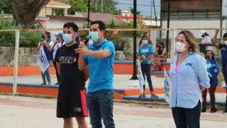 Rommel Pacheco visitó parques en Mérida y asegura que trabajará para más y mejores apoyos para el deporte del Estado