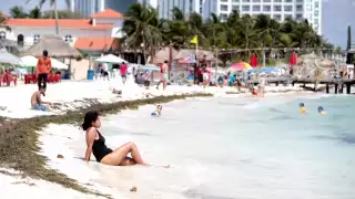 El clima fue idóneo para visitar las playas de Cancún