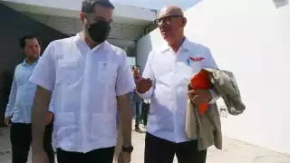 Dante Delgado, dirigente nacional de Movimiento Ciudadano, se reunió con empresarios yucatecos en Mérida