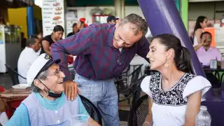 Claudia Sheinbaum visitó el mercado principal de Ciudad del Carmen "Alonso Felipe de Andrade"