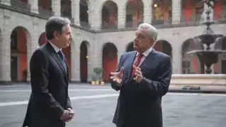 Presidente AMLO y Antony Blinken