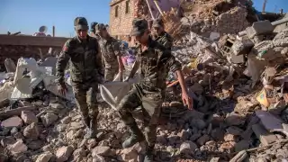 Equipos internacionales ayudan en la búsqueda de víctimas tras sismo en Marruecos