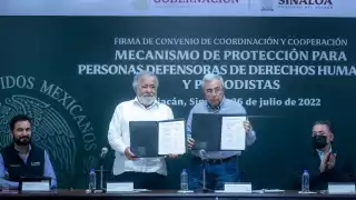 CNDH firma convenio de coordinación y cooperación en protección para personas en Sinaloa